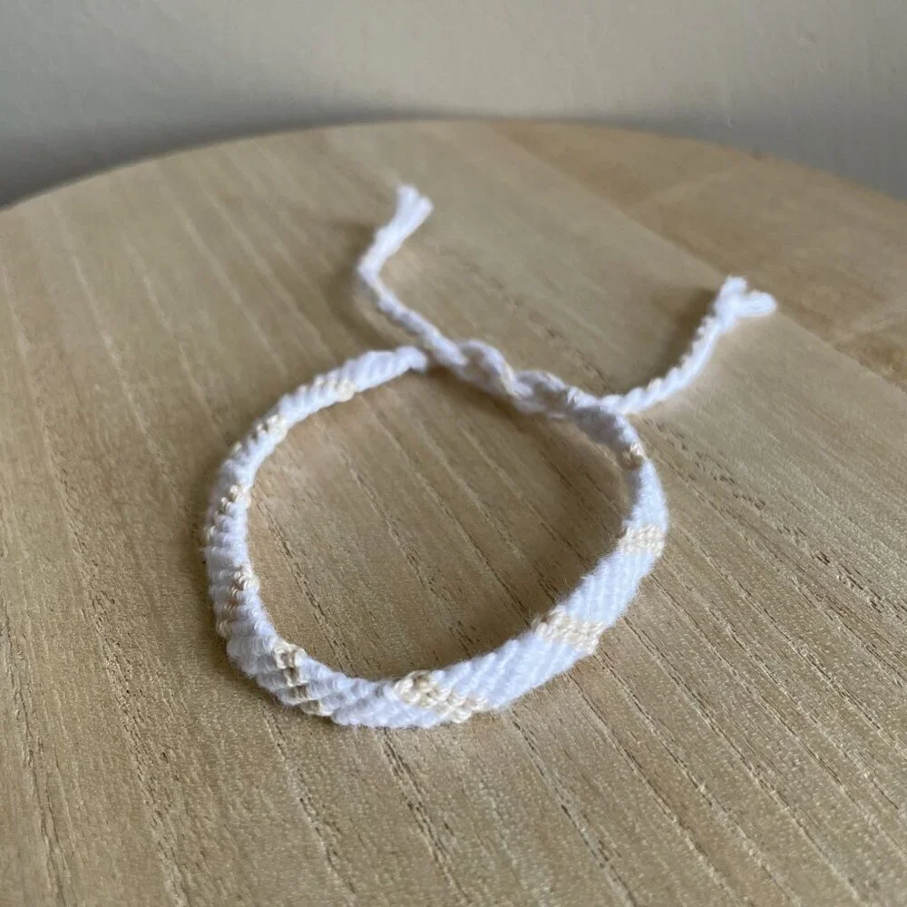 Naia Bracelet, anklet, trendy, comfortable, tie, embroidery thread, woven, gift,